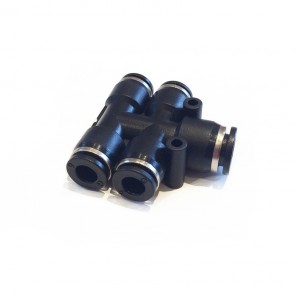 T PUSH-FIT 4 WAY CONNECTOR - Click Image to Close