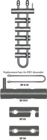 MIO RAPPEL RACK with 6 STEEL BARS - Click Image to Close