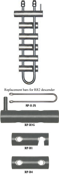 MIO RAPPEL RACK with 6 STEEL BARS